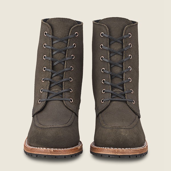 Heritage Støvler Dame - Red Wing Clara - Heeled Acampo Læder - Mørkegrå - NMOKBJ-532